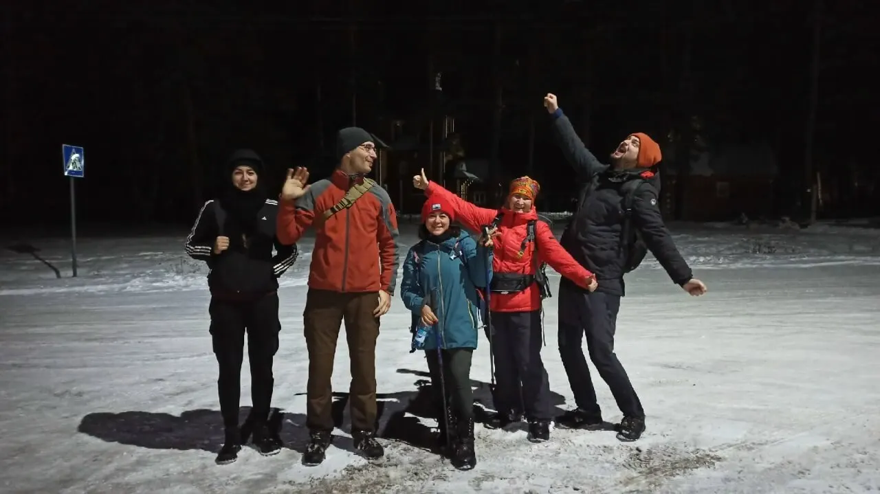 Финиш похода в Кандинке